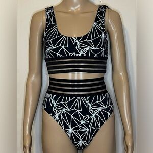 Black Reflective Three-Piece Festival Set